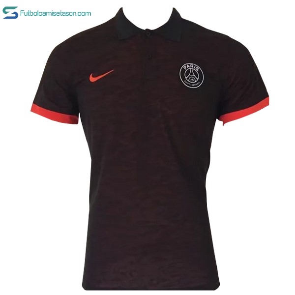 Polo Paris Saint Germain 2017/18 Negro Naranja